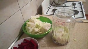 Маринованная капуста со свеклой Заготовки на зиму,