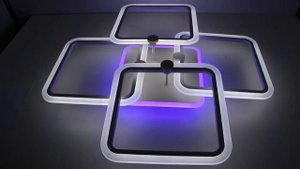 Потолочный светодиодный светильник с пультом (4квадрата)