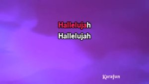 Karaoke Hallelujah   Sing