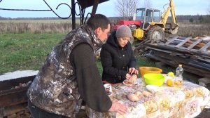 Мангальные Истории Фаршированный кальмар с сыром на мангале