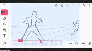How to Animate Fight scene in Flipaclip #fight