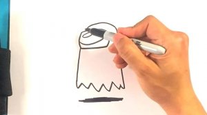 How to Draw AMONG US GHOST - Halloween Drawings