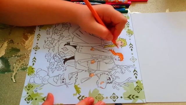Холодное Сердце 2 | Как раскрасить Эльзу и Анну Frozen 2. Раскраска  anew coloring - Elsa. Frozen 2