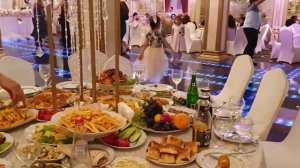 Банкетные столы на свадьбу. Ресторан, Банкетный зал "Виктория"