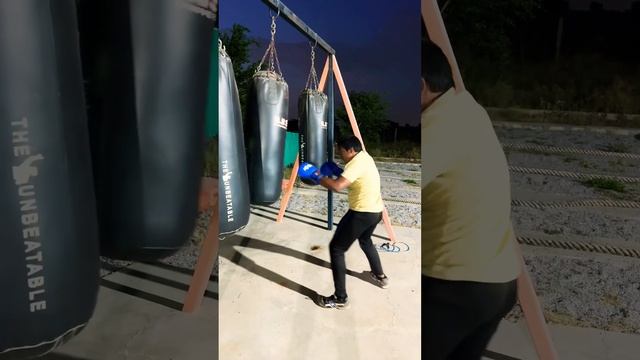 Boxing bag practice