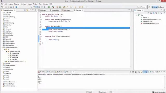 Java Objekt-Orientierung für Profis #3 - Super und Typecasts смотреть онлайн