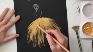 Ballerina Art Timelapse Video