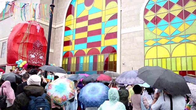 Праздник Ратха-Ятра и фестиваль колесницы прошел под ливень