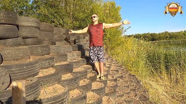 Как дёшево укрепить овраг своими руками.Эконом-вариант.Часть 3.Итог. смотреть онлайн