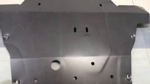 Увеличенная защита переднего бампера, радиатора, двигателя и КПП на Рено Дастер