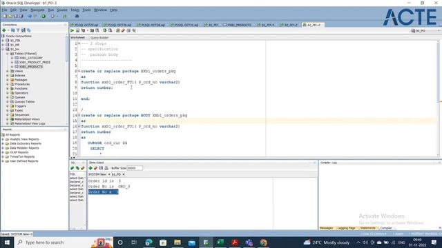 ORACLE SQL & PLSQL Tutorial 2022 Part - 5 | Oracle PL/SQL Full Course | Learn PL SQL Course | ACTE