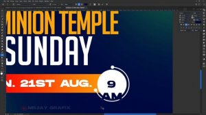 How to design church poster invitation in photoshop 21