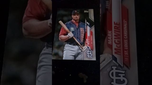 My First ever Mark McGwire card is the 1999 MLB Home Run Derby St Louis Cardinals version