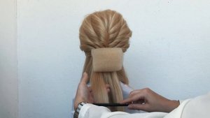 Низкий пучок, жгуты. Свадебная причёска | Wedding hairstyle tutorial updo | Low bun