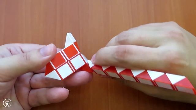 СОВА из змейки Рубика - схема сборки. Фигура № 103 смотреть онлайн