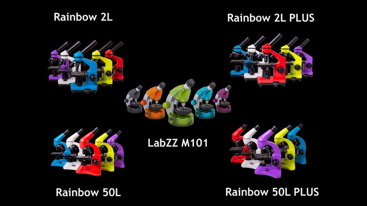 Учебные и детские микроскопы Levenhuk Rainbow и LabZZ – сравнительный видеообзор