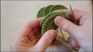 Вяжем кактус крючком. МК.