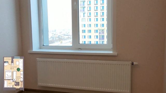 Видеообзор квартиры-студии 30,1 м² в ЖК "Погода"