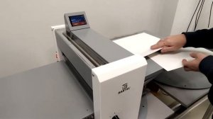 Биговка химической фотобумаги на биговщике SABTEC CR-370