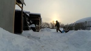 Скрепер Finland. Деревенские будни - уборка снега.