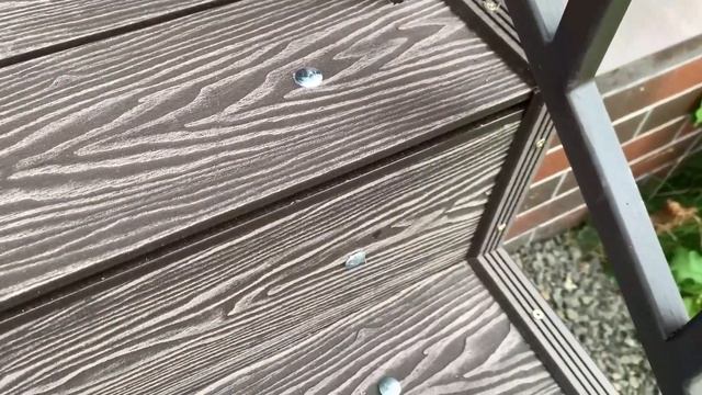 Обзор лестницы Оптима 3 ступени с поручнями ДПК с обеих сторон. смотреть онлайн