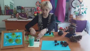 16.06.2020г. Работа с природным материалом: "Фантазия из шишек".