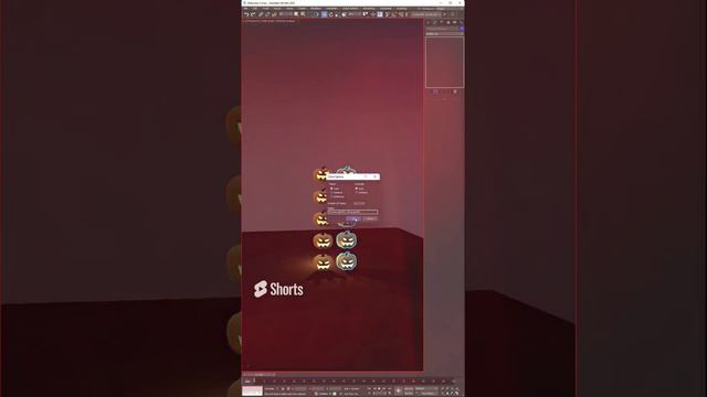 🎃Моделинг тыквы смотрите по ссылке в комментах👉🏻 #3dmodeling #3dsmax #3dmax #shorts #визуализация