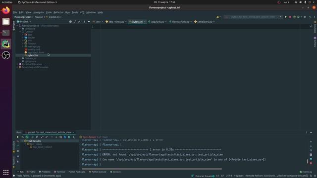 Pycharm + Django React Docker. Настройка Pycharm