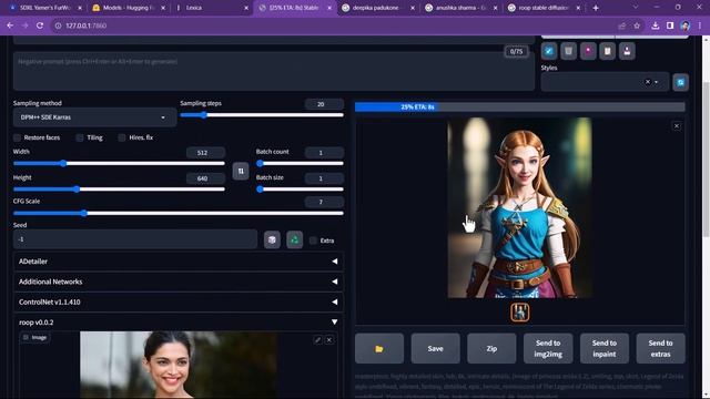 How to Face Swap in Stable Diffusion with Roop Extension #faceswap #roopextension
