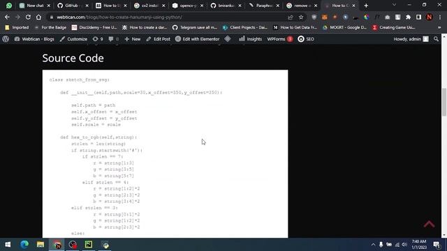 How to Create Hanuman Ji Using Python Turtle | OpenCV | Free Source Code | Webtican
