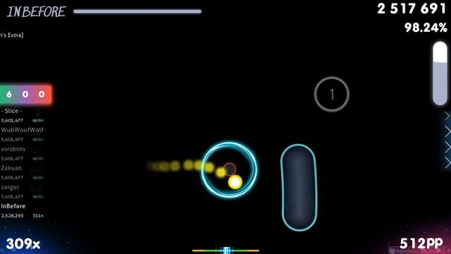 InBefore | Reol - No title [Nathan's Extra] +HDDT 97.89% {#1 605pp FC} - osu!