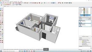 Анимация в SketchUp и настройки сцен.