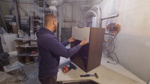 Установка фасада на выдвижной ящик ( прикрепить к шухляде фасад )