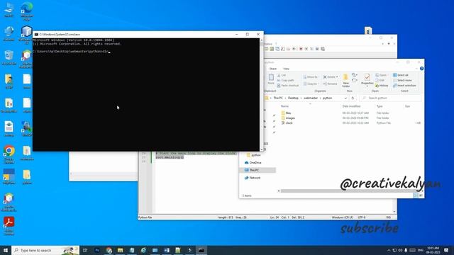 pyhton code for clock (date and time) #python #freesourcecode for #clock #date #time #freecode