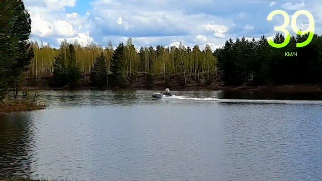 Tulin 380 Торпеда нднд + Tohatsu 9.8. Замер скорости. Винт F8.5