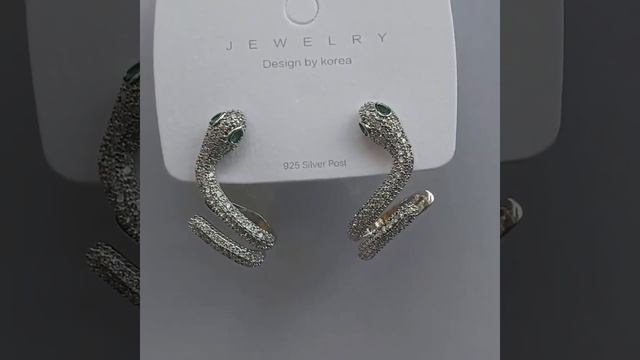 Серьги бижутерия женские, змеи Jewelry смотреть онлайн