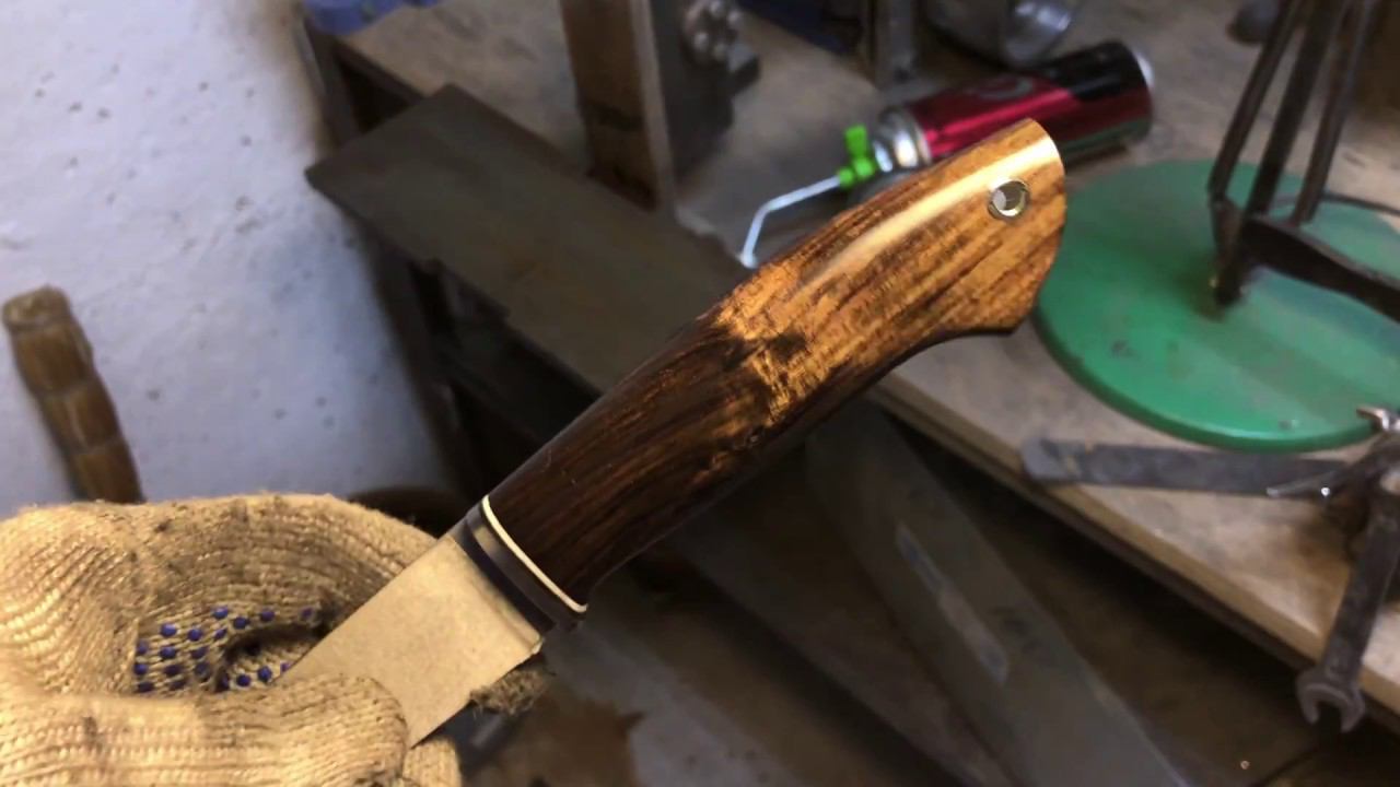 нереально красивая рукоять из African Blackwood