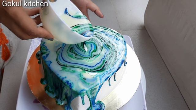 New trick for cake decoration | cake decoration idea | easy cake decoration | Gokul kitchen