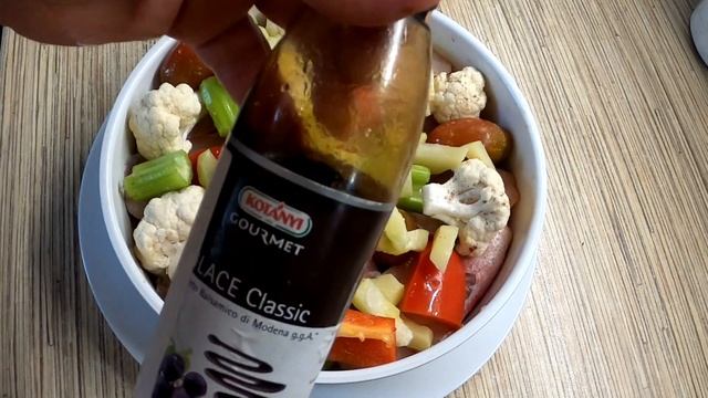 Морской окунь с овощами на пару в мультиварке !