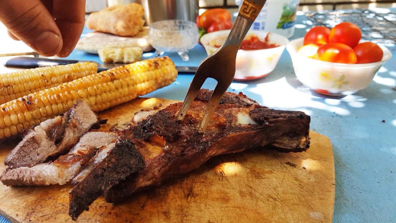 Стейк Бомба  Рецепт От ИбрагимаКанал Рыбалка в ДагестанеSteak