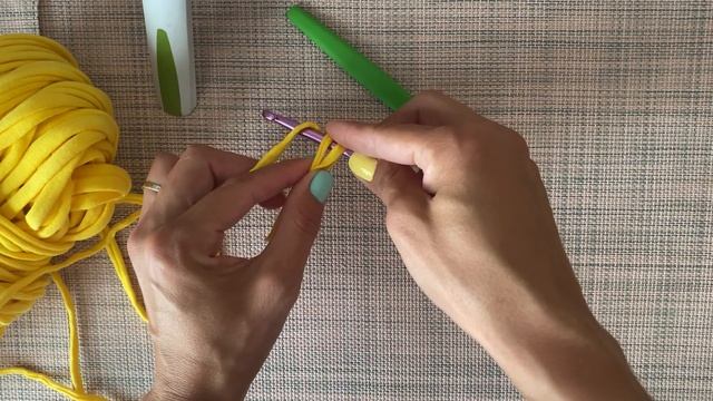 Кольцо АМИГУРУМИ из трикотажной пряжи для начинающих ∣ Скользящая петля крючком ∣ Уроки вязания