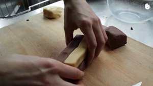 Как приготовить двухцветное печенье