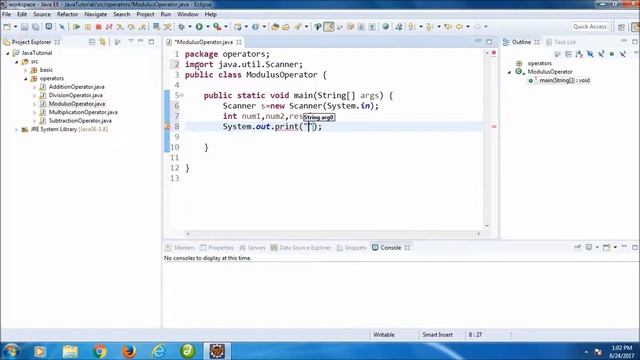 Java Programming Tutorial -11- Modulus Operator смотреть онлайн