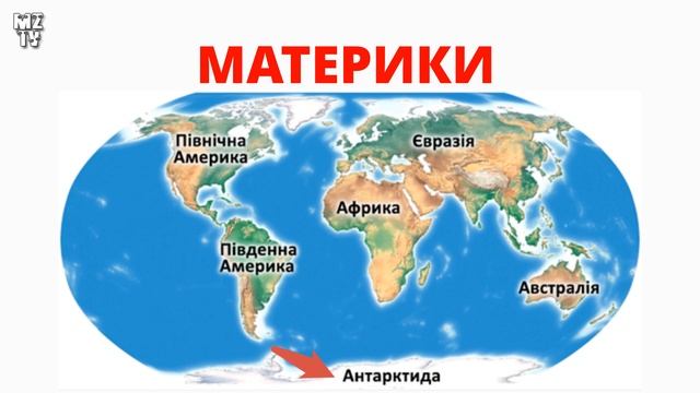 Що таке МАТЕРИК. Коротко про материки дітям. Географія