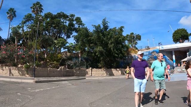 TENERIFE walking tour from Los Cristianos to Las Vistas beach.  Travel vlog Spain 4K