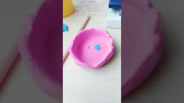 тарелочка для бисера(из воздушного пластилина) смотреть онлайн