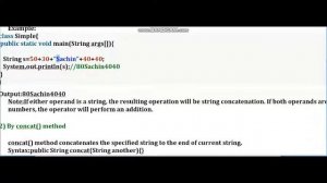 String Concatenation -java tutorial-28