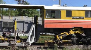 Машина ВПО-С-№028 (ПМС-101 Калуга) стоит на 3-м гл. пути у о.п. Ольгино.