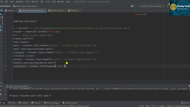 Python - Selenium 4 | Automate Yahoo Login | Web scrapping | Basic | Beginners tutorial смотреть онлайн