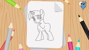 Как Нарисовать Пони Искорку. How do draw The Twilight Sparkle